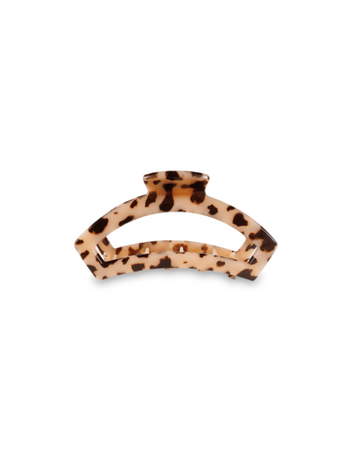 Open Blonde Tortoise Medium Hair Clip teleties