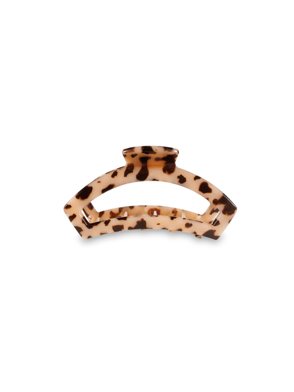 Open Blonde Tortoise Small Hair Clip teleties