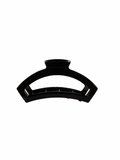 Open Jet Black Small Hair Clip teleties