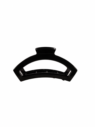 Open Jet Black Small Hair Clip teleties