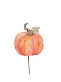 Orange Water Color Pumpkin stake