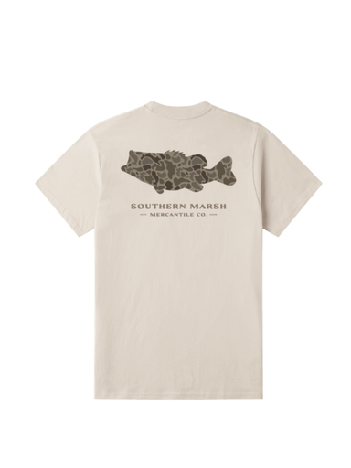 ash gray 100% cotton camo fish 