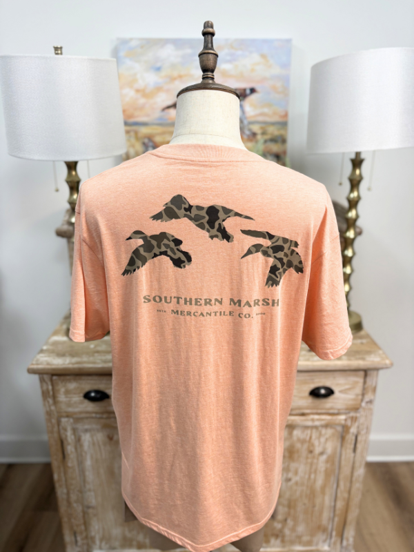 sherbert orange southern marsh tshirt