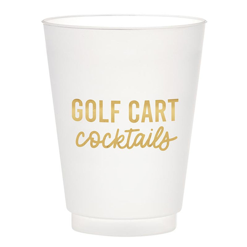 Golf Cart Cocktails Party Cups- Set of 6