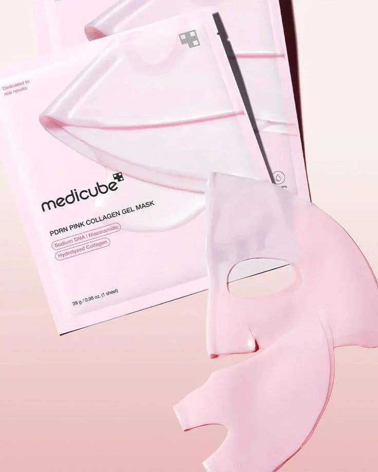 Pink collagen gel mask