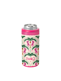 Palm Royale 12oz Skinny Can Cooler by Swig Life chic print 