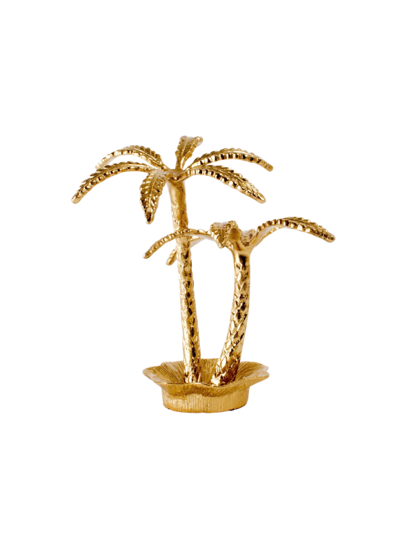 gold palm tree jewelry dish