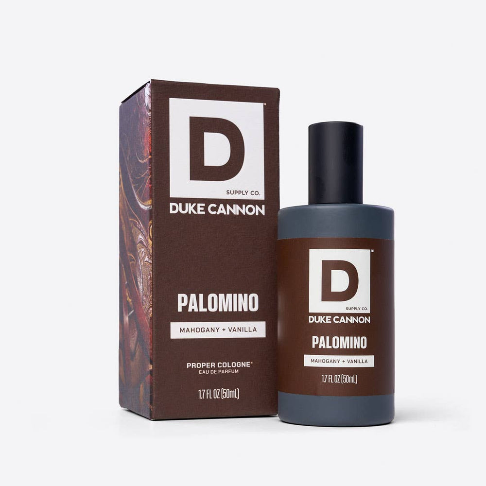 Duke Cannon Palomino cologne bottle
