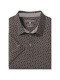 brown polo with ducks in flight printed all over