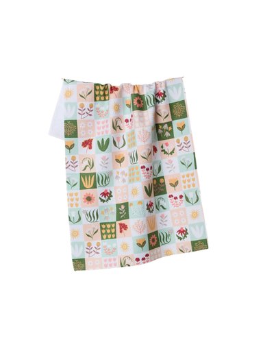 Patchwork Garden Tea Towel