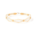 Silver and gold Peace in the Valley bracelet by Ronaldo