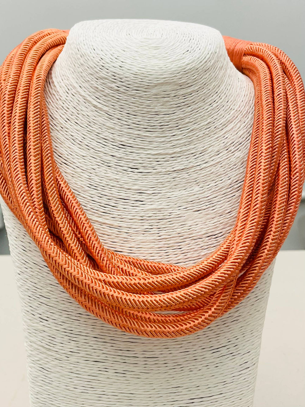Peach Rope Neckalce