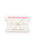 Beaded blondes pearl bow shaped bracelet