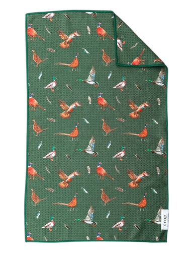 green Pheasant- Double-Sided Hand Towel