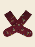 The Pheasant Socks carry an upland bird motif across a midweight dress sock made in North Carolina from Carolina-grown cotton. 