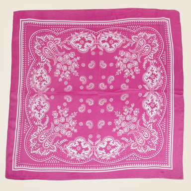 Light Paisley Design Square Bandana Scarf 