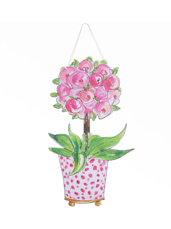 Pink Rose Door Hanger