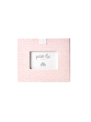polka dot pink frame for happy everything