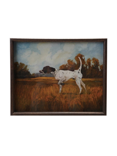 Pointing Dog Wall Decor framed hunting