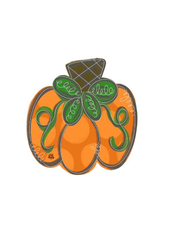 pumpkin dotted mini attachment 