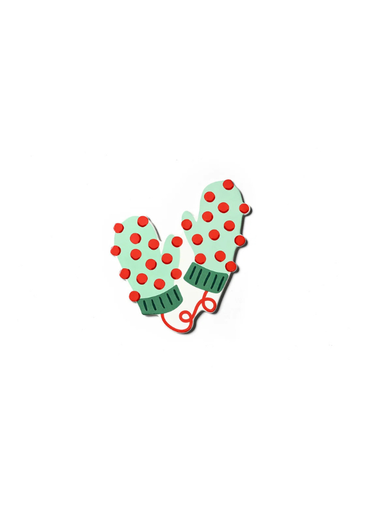 polka dot Pom Pom Mittens Mini Attachment by Happy Everything