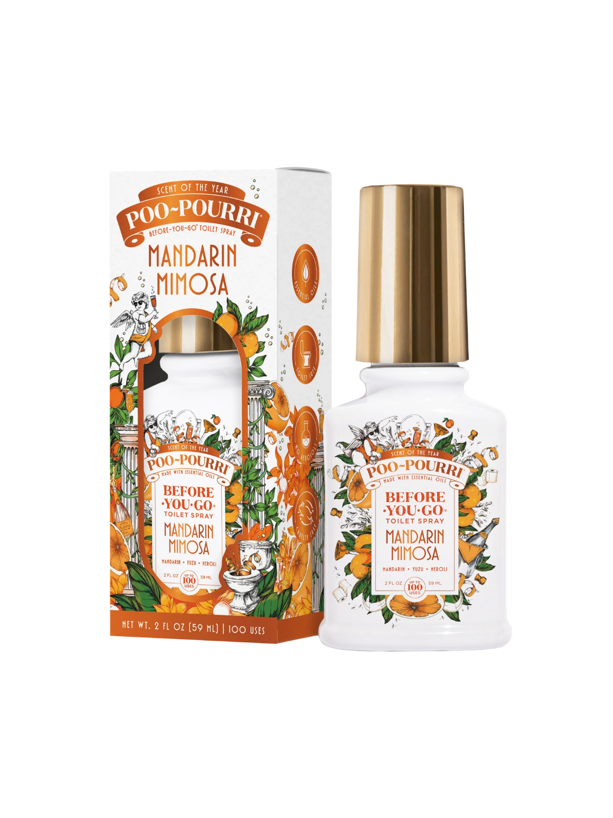 Poo~Pourri Mandarin Mimosa 2oz toilet spray