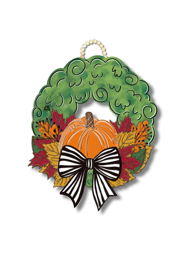 Pumpkin Wreath Door Hanger 
