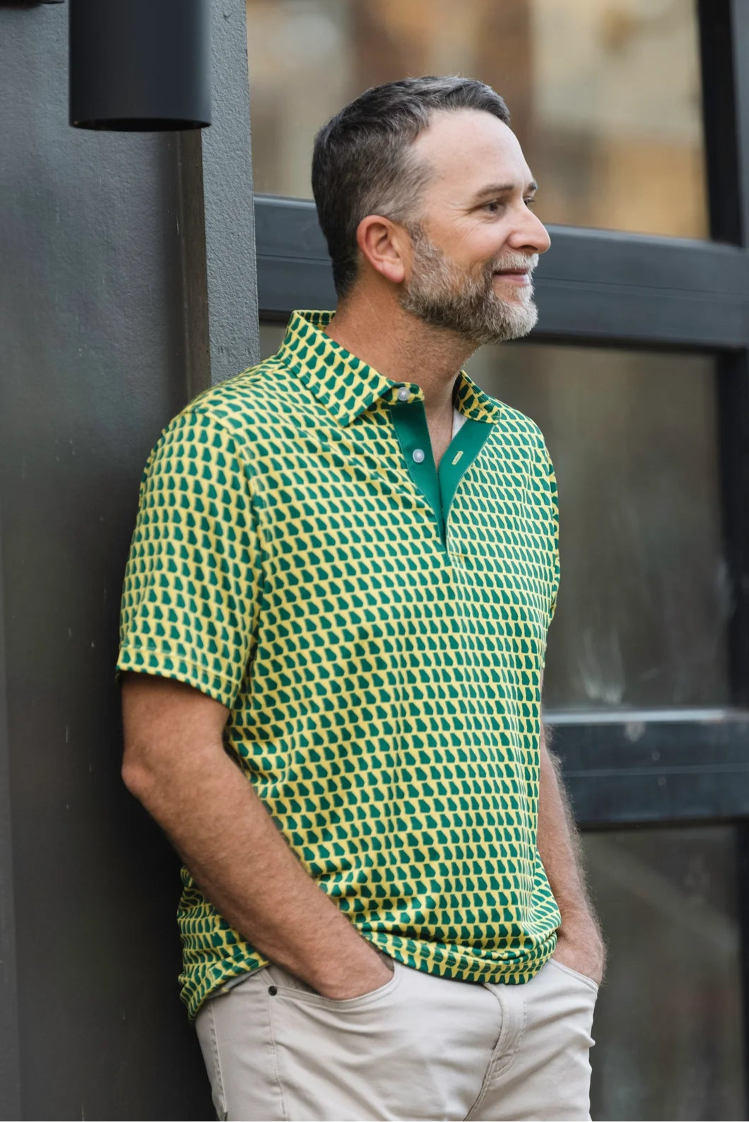 Green and Yellow State Polo