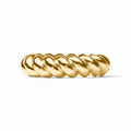 twisted hinged gold bracelet
