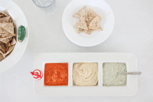 Pinstripes Garnish Dish by Nora Fleming