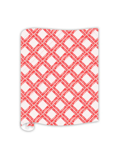 red bamboo table runner