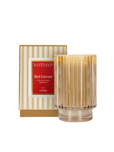Gold Red Currant Holiday Candle