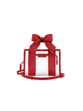 red and clear stadium purse