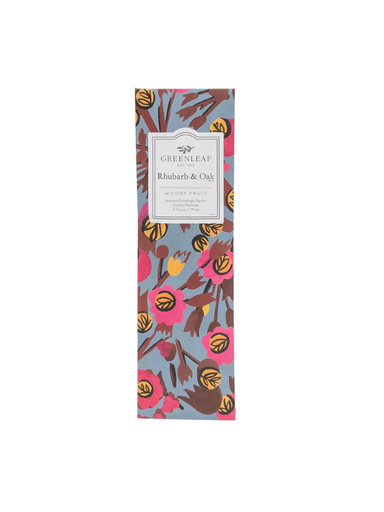 Rhubarb & Oak Slim Sachet by Greenleaf