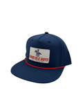 cowboy on blue hat