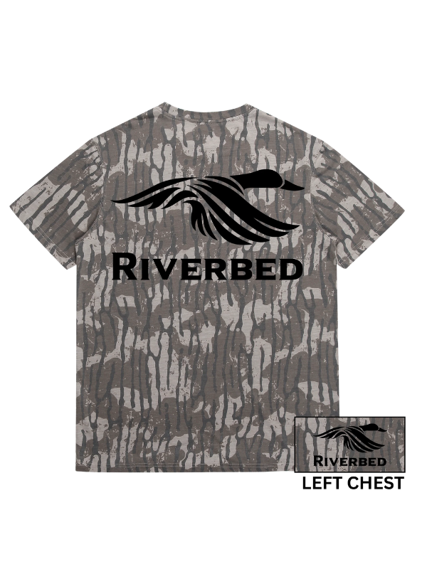 Riverbed Duck in Lowland Camo tee By Riverbed Threads