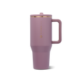 The HydroJug Traveler is completely leakproof with the straw down, cupholder compatible, and has a hygienic circular flip straw for easy sipping.