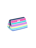 striped big makeup bag