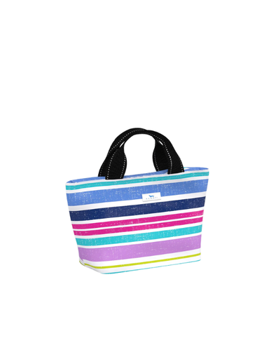 colorful striped lunch bag