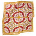 yellow and red flower bandana