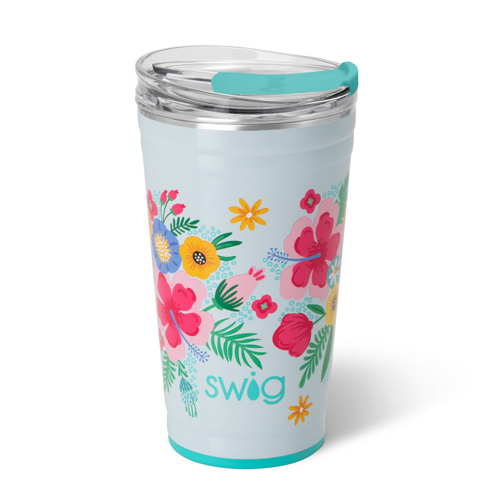 Island Bloom 24oz Party Cup by Swig Life