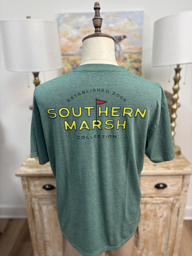 green golf tee by southern marsh