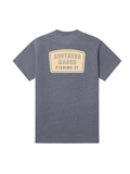 Gray t-shirt with 'Southern Marsh Fishing Co' logo on the back against a white background