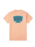 Soft Peach Southern Marsh beach tee