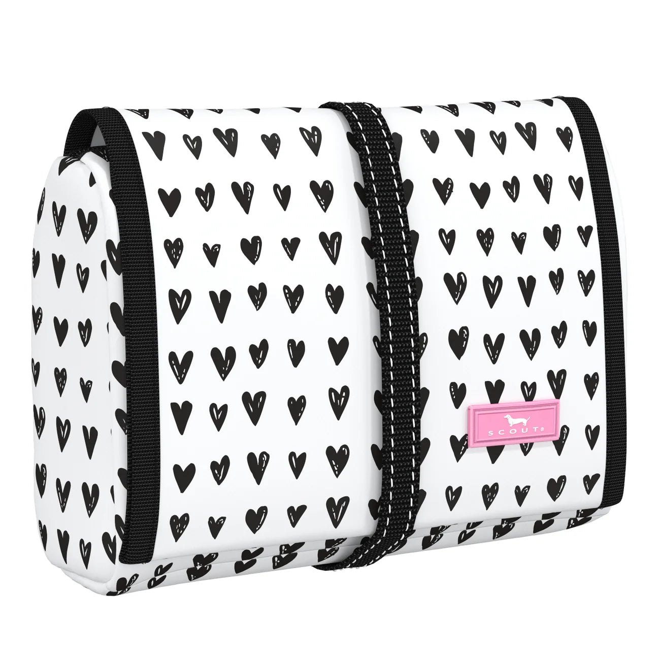 Pop Heart Beauty Burrito Hanging Toiletry Bag by Scout