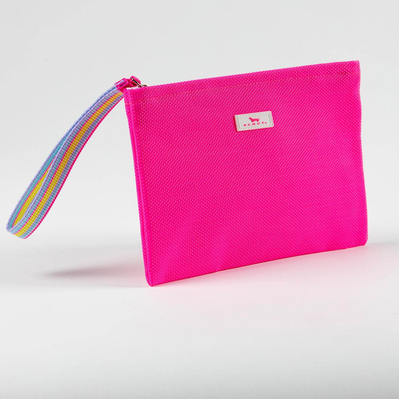 Neon Pink Cabana Clutch by Scout