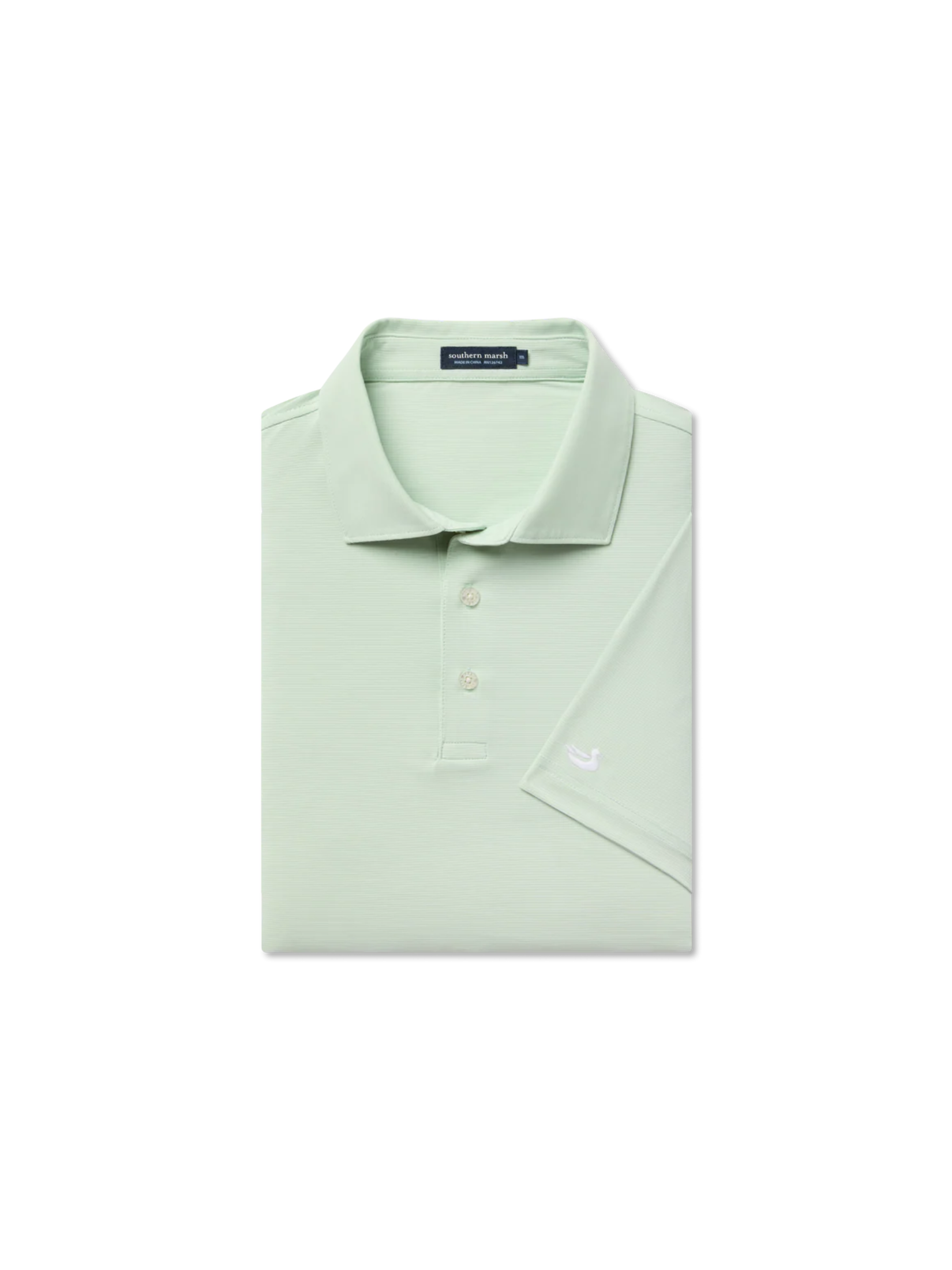 Light honeydew green mens polo shirt 