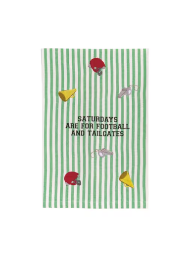 Saturdays Are For Football Embroidered Towel 