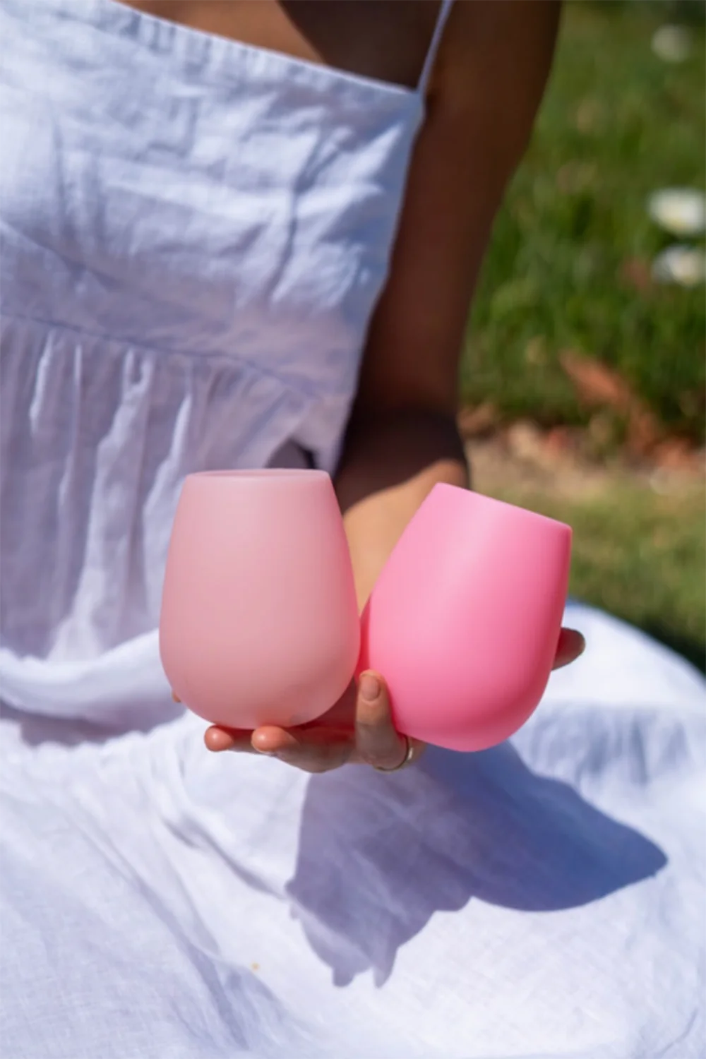 Flamingo + Lotus Silicone Unbreakable Tumblers (Set of 2)