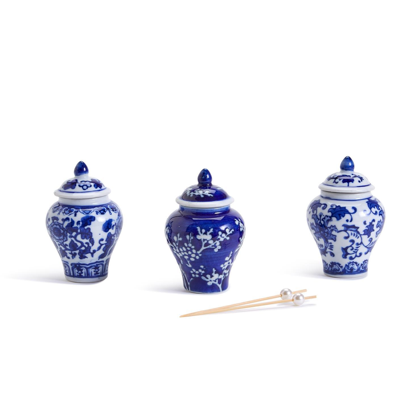 Mini Ginger Jar with 20 Bamboo Picks